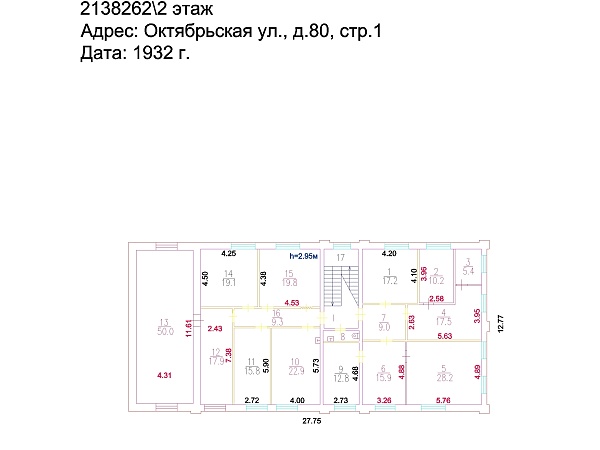 Октябрьская, д. 80с1 566 кв.м